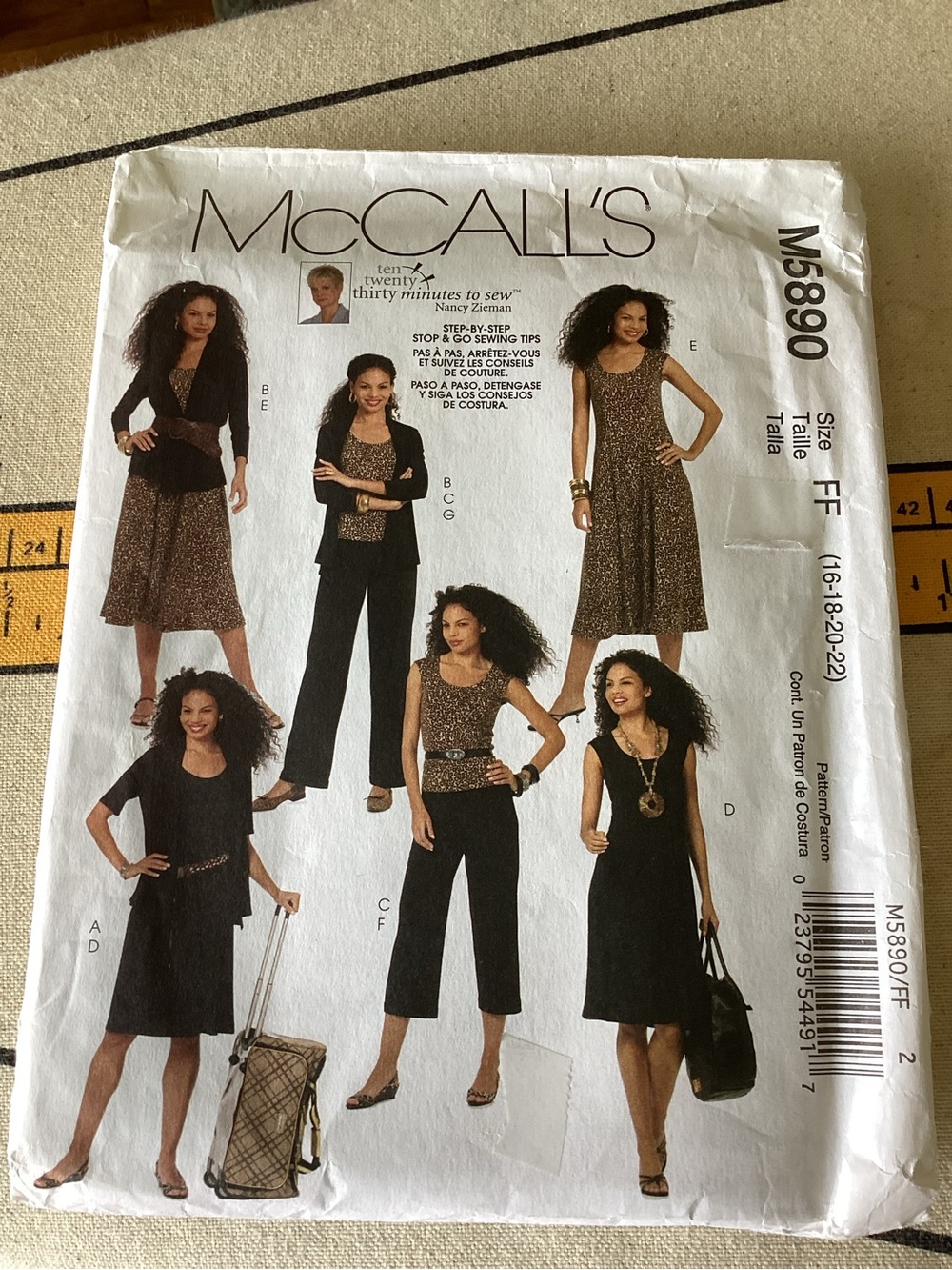 McCall's- Misses’ size jacket, dress, pull on pants and top,